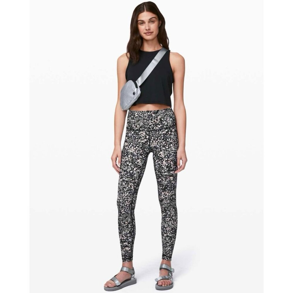 Lululemon Wunder Under Full Length Leggings (Size 4) Floral Full On Luxtreme 28”
